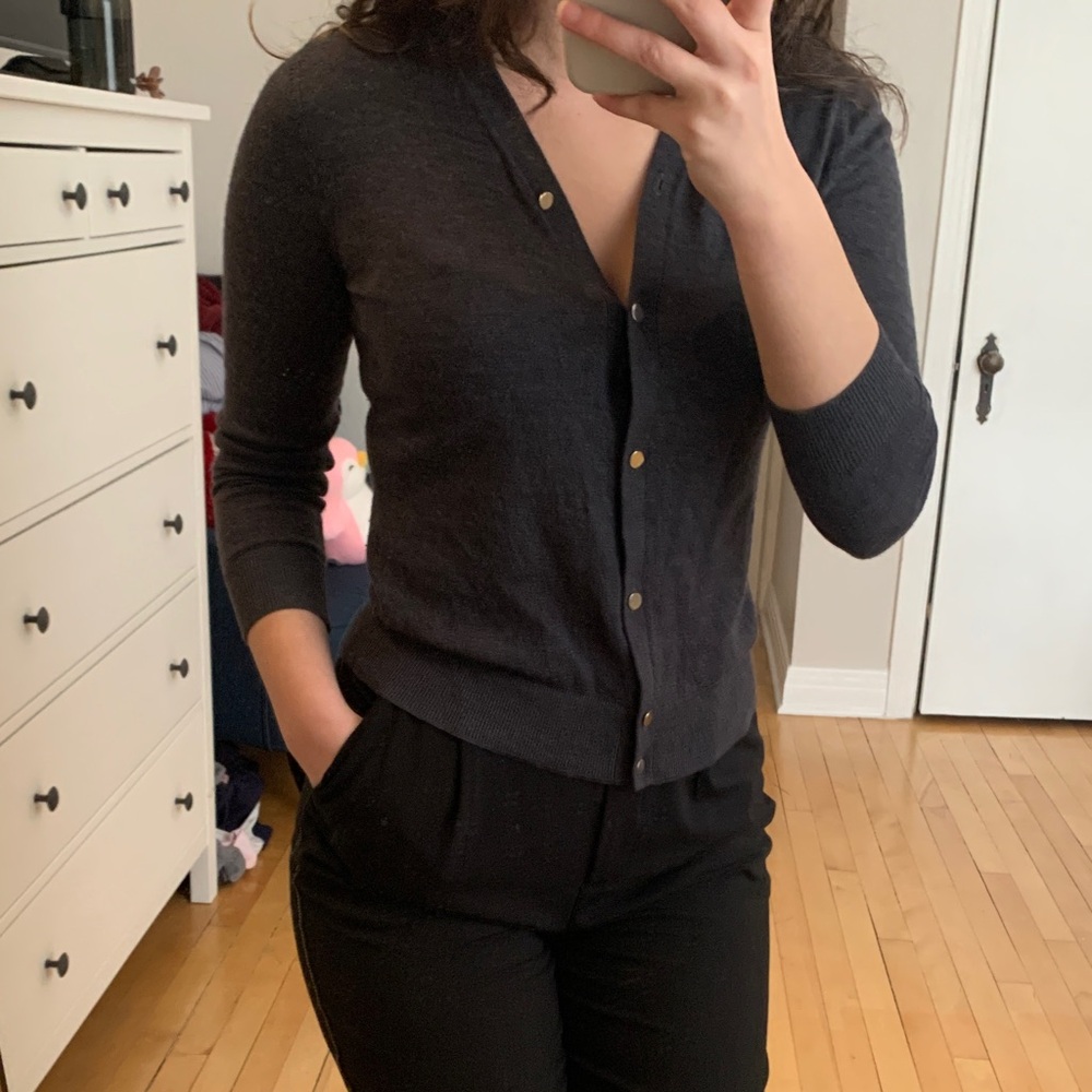 Gray Cardigan - Picture 2 of 4